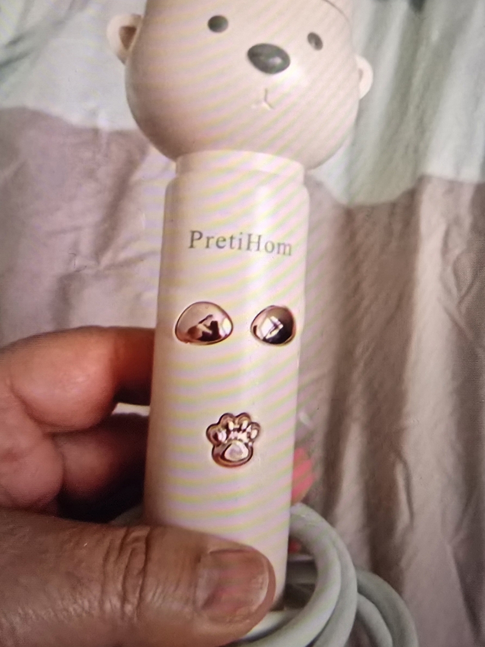 Pink Bear-Head Dog Grooming Brush
